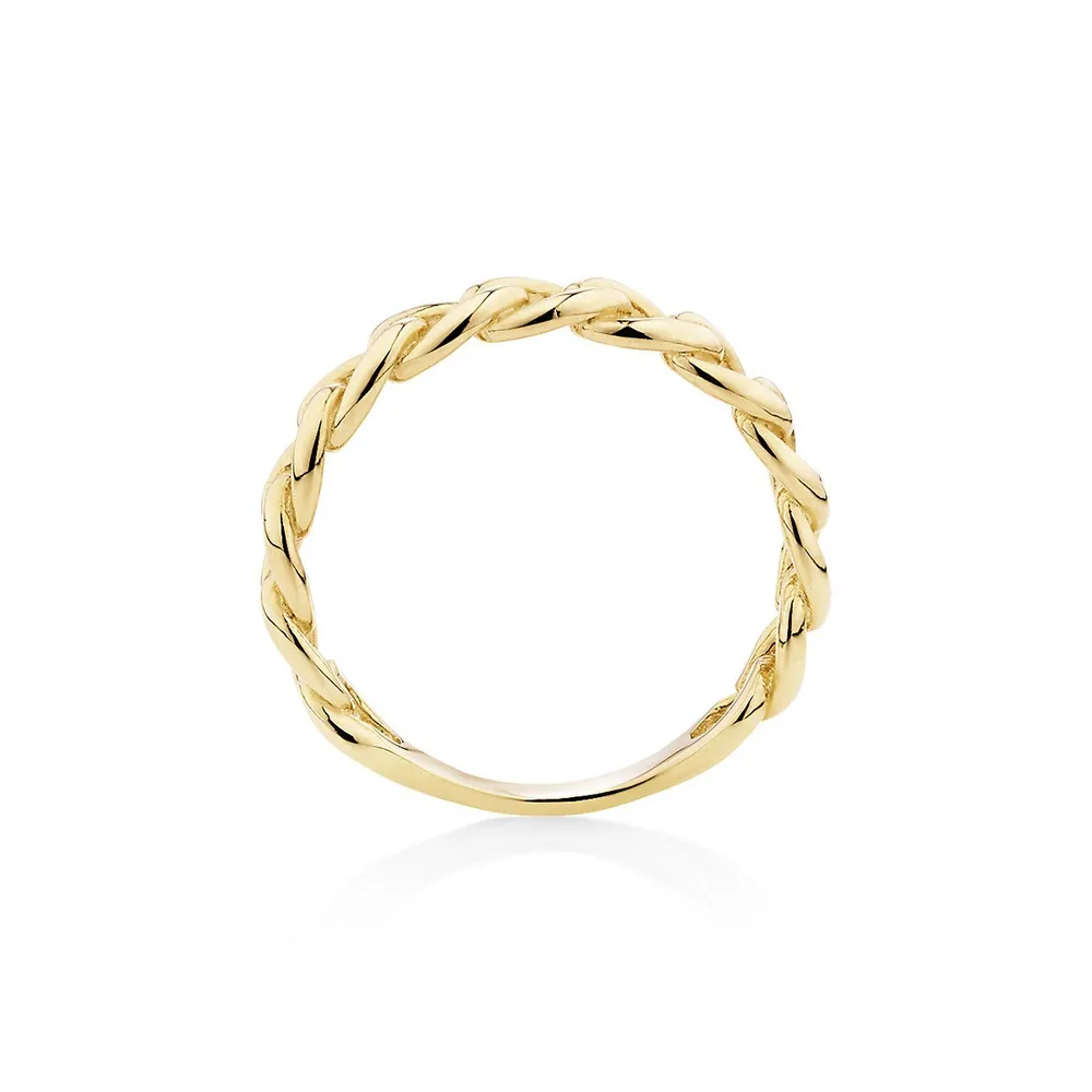 Link Ring 10kt Yellow Gold