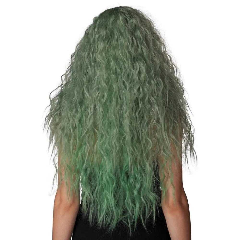 Enchanted Waves Gray Green Wig