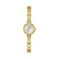 Goldtone Stainless Steel Embellished Bracelet Watch GW0288L2