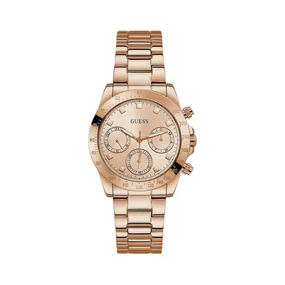 Rose Goldtone Sport Watch GW0314L3