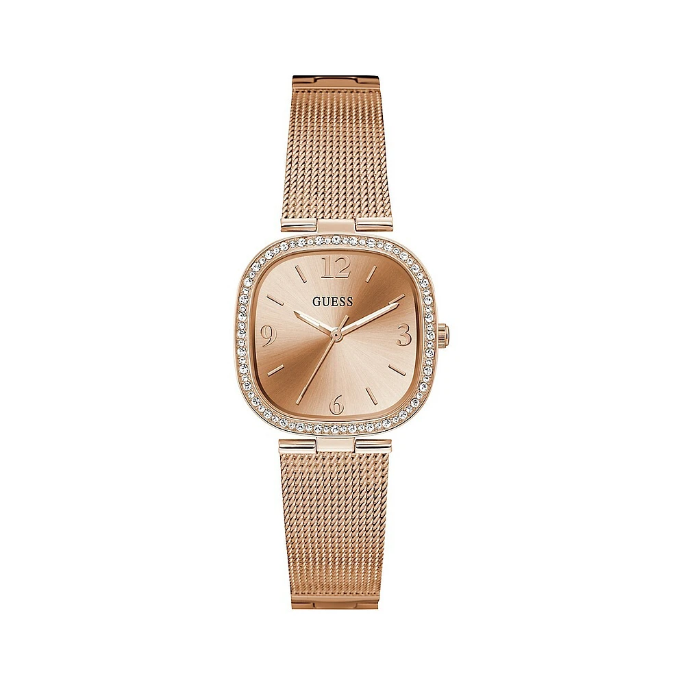 Montre-bracelet milanais en acier inoxydable doré GW0354L3