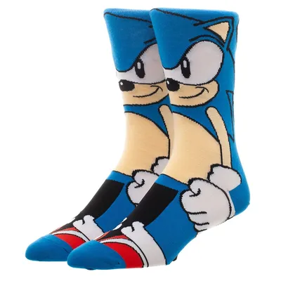 Sonic The Hedgehog Character Men's Animigos Crew Socks