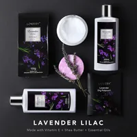 Lavender Handmade Bath And Body Gift Set, 8 Piece