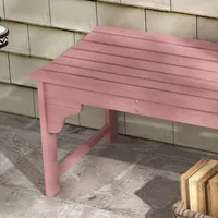 Wooden Garden Stool With Slatted Seat Front Porch Bench