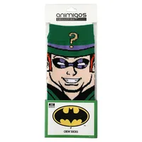 Dc Comics Batman The Riddler Animigos Crew Socks
