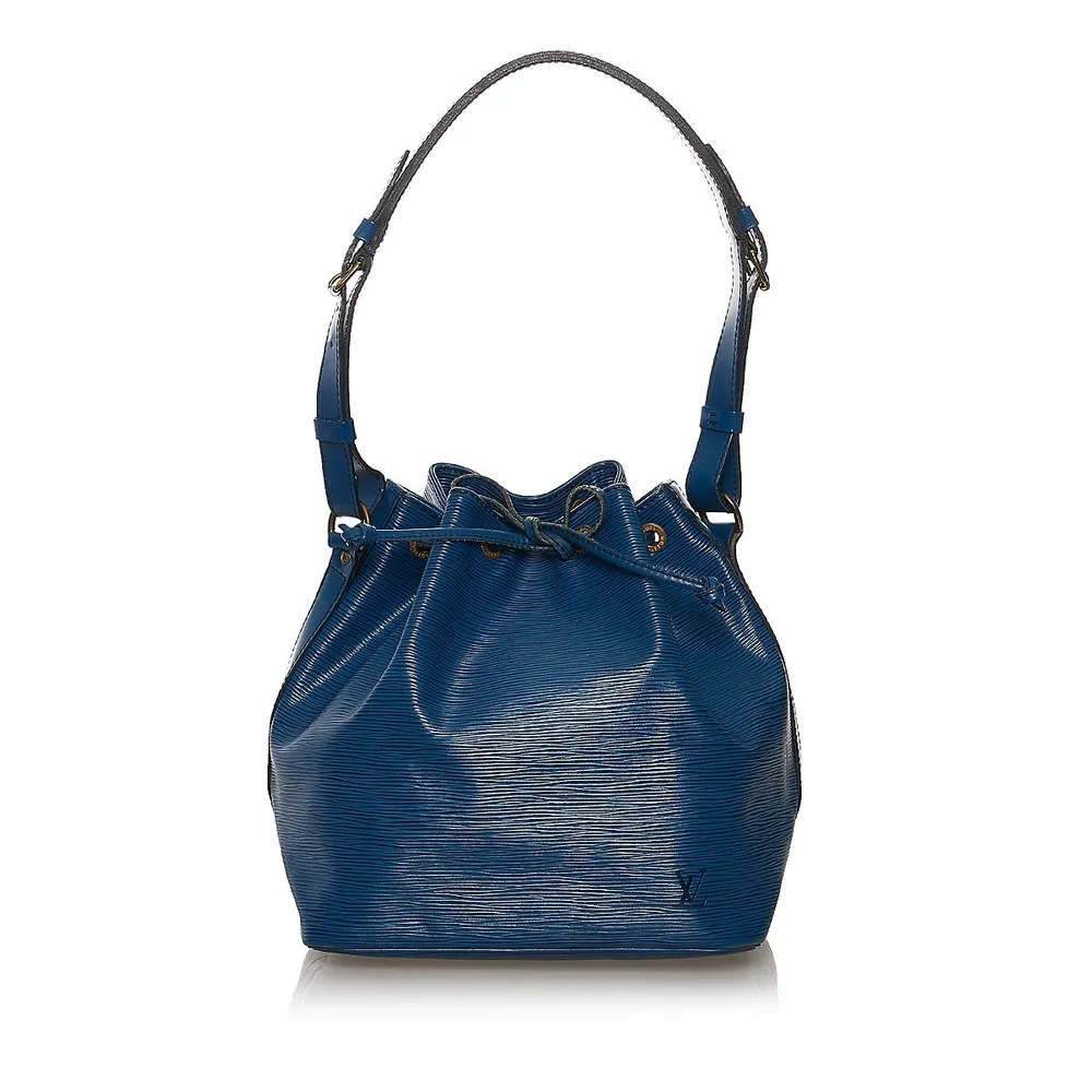 Pre-owned Louis Vuitton Leather Shoulder Bag In Blue