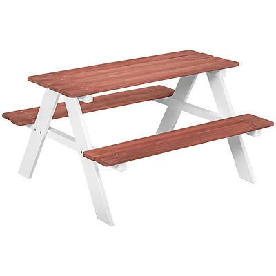 Kids Picnic Table And Chair Set, Wooden Table Bench Set