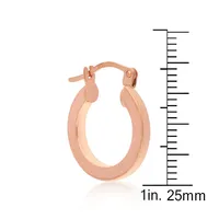 10kt 15mm Hoop Earrings
