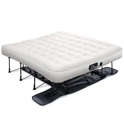 Ez-bed Air Mattress With Frame & Rolling Case, Comfortable Surface Airbed Full Size