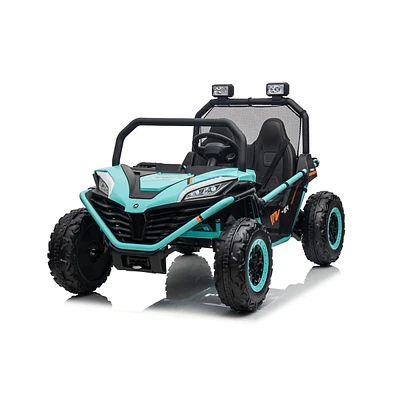 Exciting Adventure Awaits: Deluxe Dual-seater 12v 4wd Dune Buggy For Kids With Remote Control