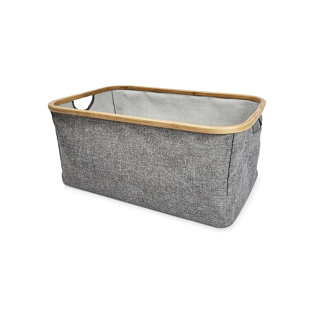 Bamboo Frame Laundry Basket