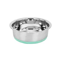 Large Stainless Steel and Silicone Pet Bowl