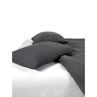Ensemble housse de couette en coton gaufré