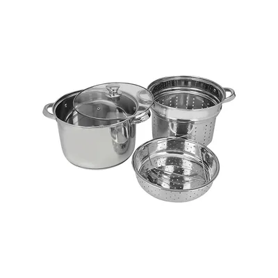 4-Piece Stainless Steel Multi-Cooker Set