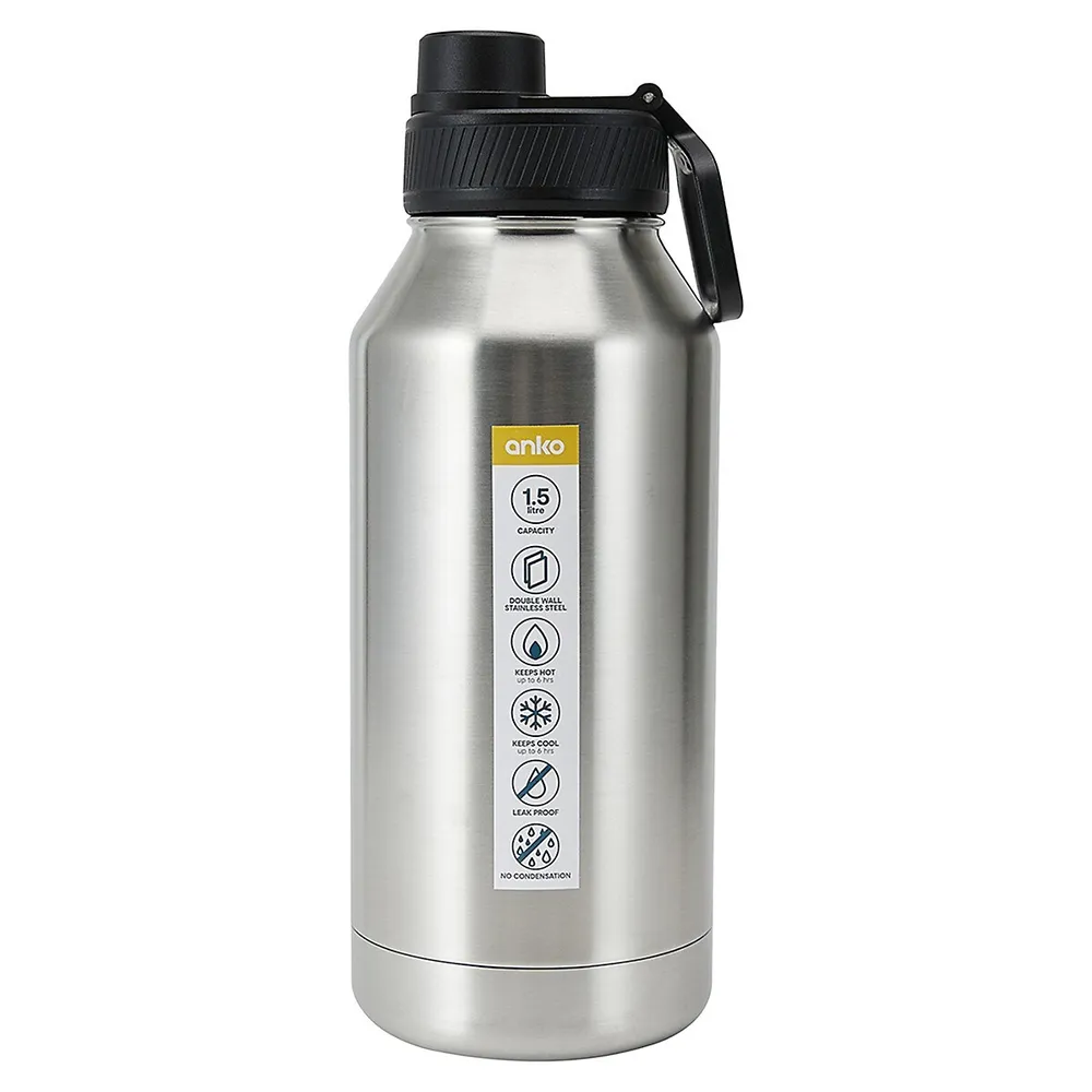 1.5L Stainless Steel Double-Wall Insulated Water Bottle