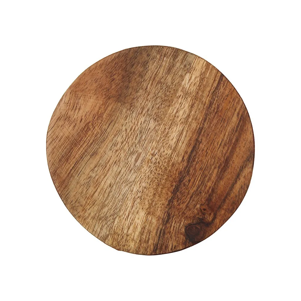 4-Piece Acacia Wood Coasters Set