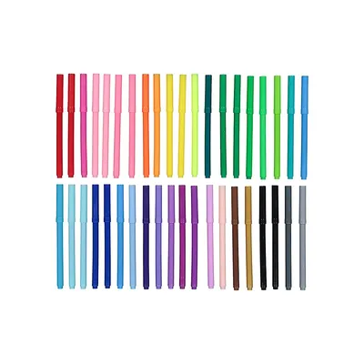 40-Pack Coloured Markers Set