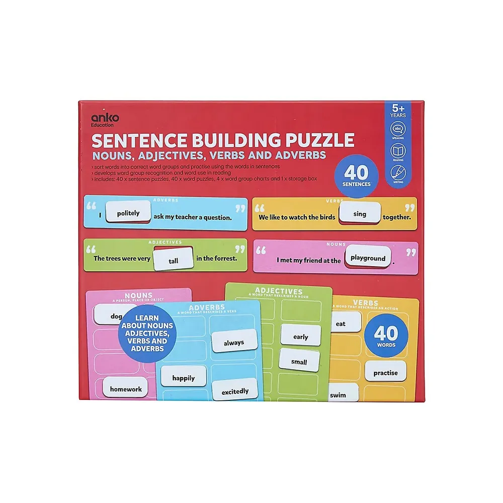 Sentence-Building Puzzle Set