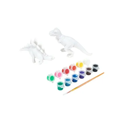 2-Piece Paint Your Own Dinosaur Kit