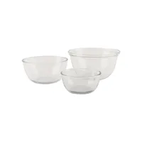 3-Piece Glass Mixing Bowl Set