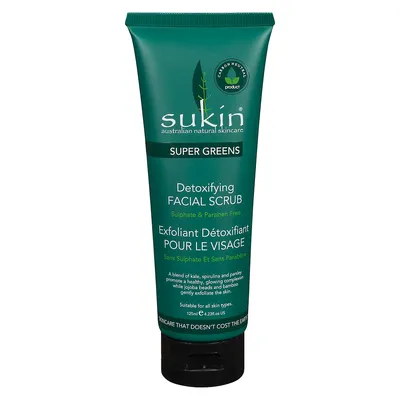 Super Greens Detoxifying Facial Scrub, 125 ml