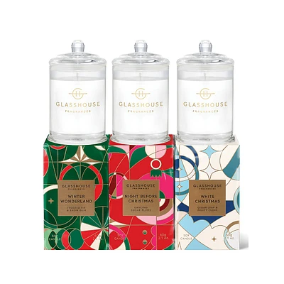 ​Christmas Trio 3-Piece Triple Scented Soy Candle Set