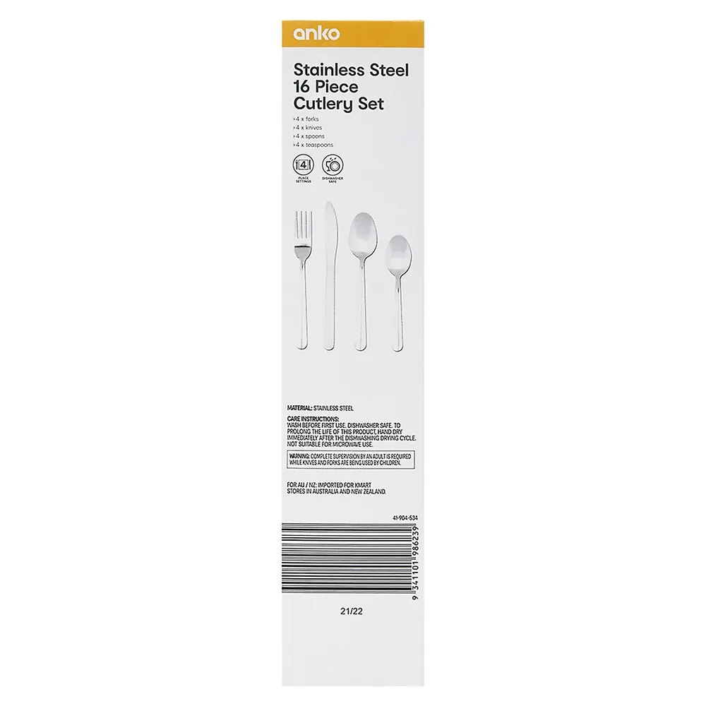 16-Piece Stainless Steel Cutlery Set