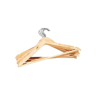 6-Pack Wooden Hangers