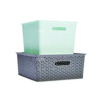 Flat Storage Container With Lid