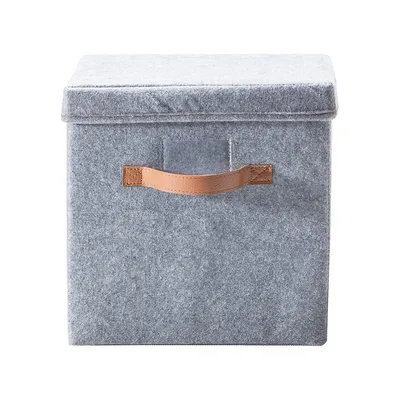 Felt Storage Box With Lid