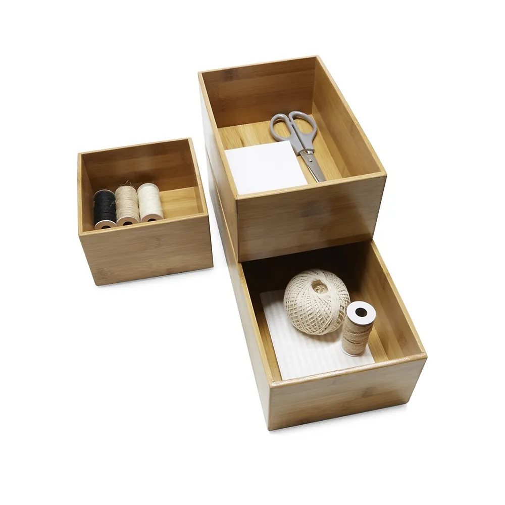 Medium x Wide Bamboo Deep Drawer Tray