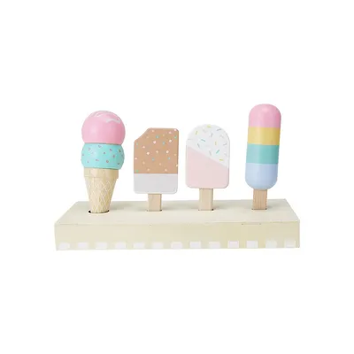 Wooden Toy Ice Cream Set