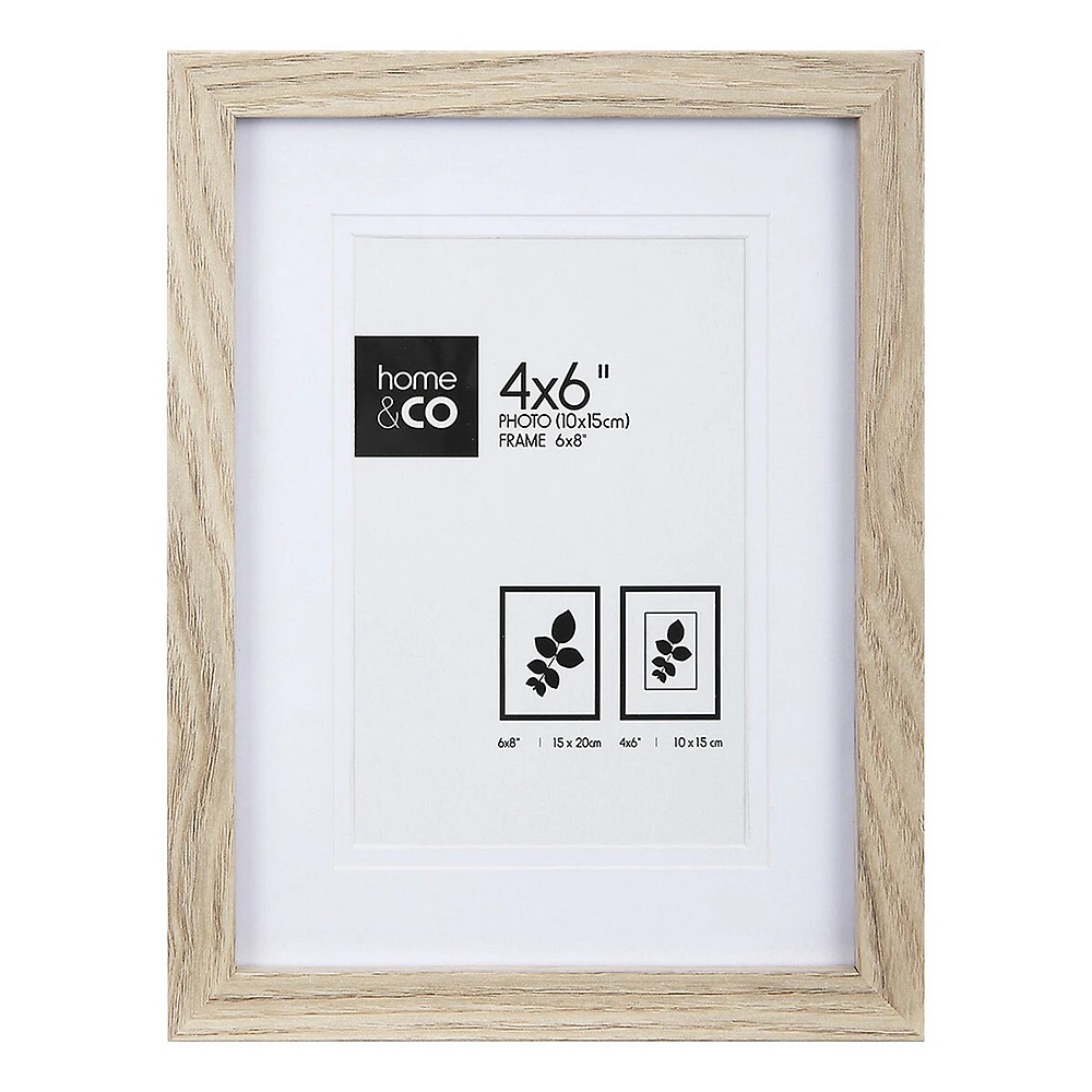 Oak-Look Photo Frame - 4 x 6