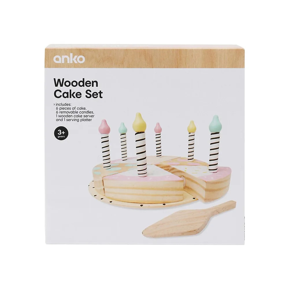 Wooden Toy Cake Set