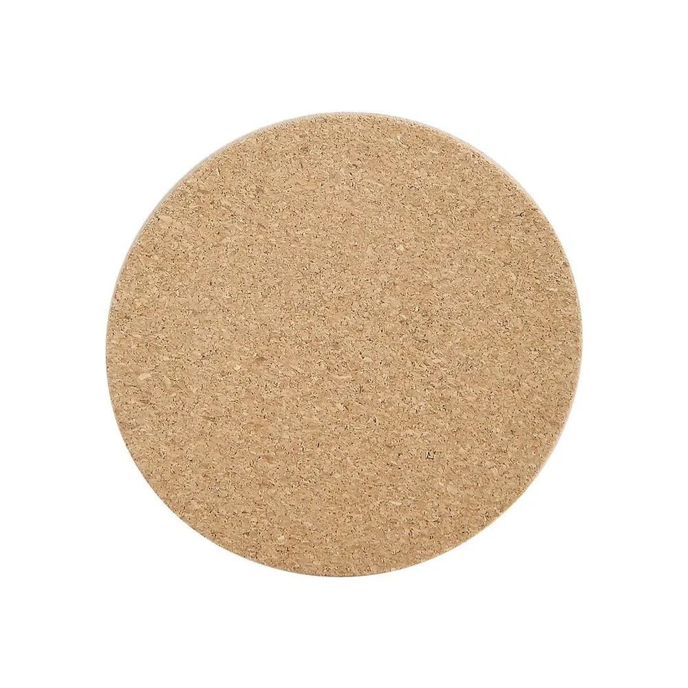 6-Piece Natural Cork-Look Coasters Set