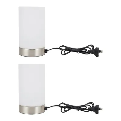 ​2-Piece Glass Touch Lamp Set