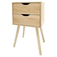 Oak-Look 2-Drawer Table