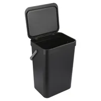 12L Rectangular Flip-Top Trash Bin