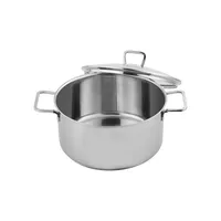 24cm Stainless Steel Covered Casserole With Aluminum Encapsulated Base
