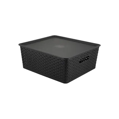 Flat Storage Container With Lid