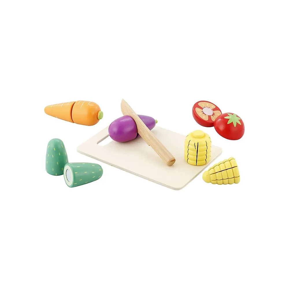 Wooden Vegetables Cutting Toy Set