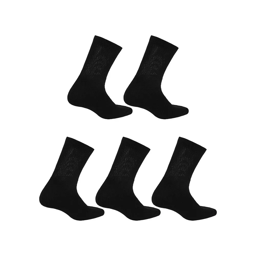 Men's 5-Pair Crew Sport Socks