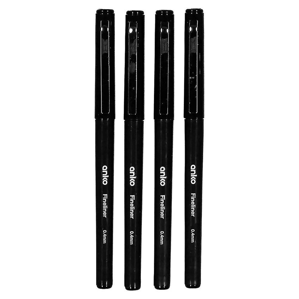 4-Pack Fineliner Pens