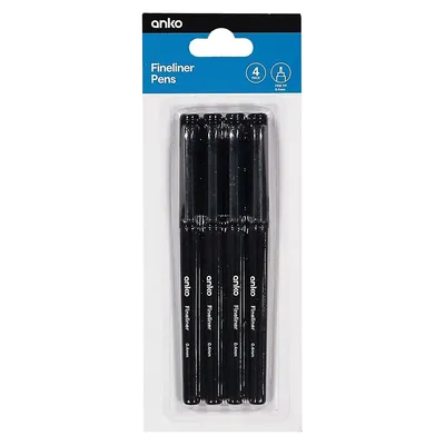 4-Pack Fineliner Pens
