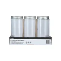 3-Piece 1L Preserving Jars Set