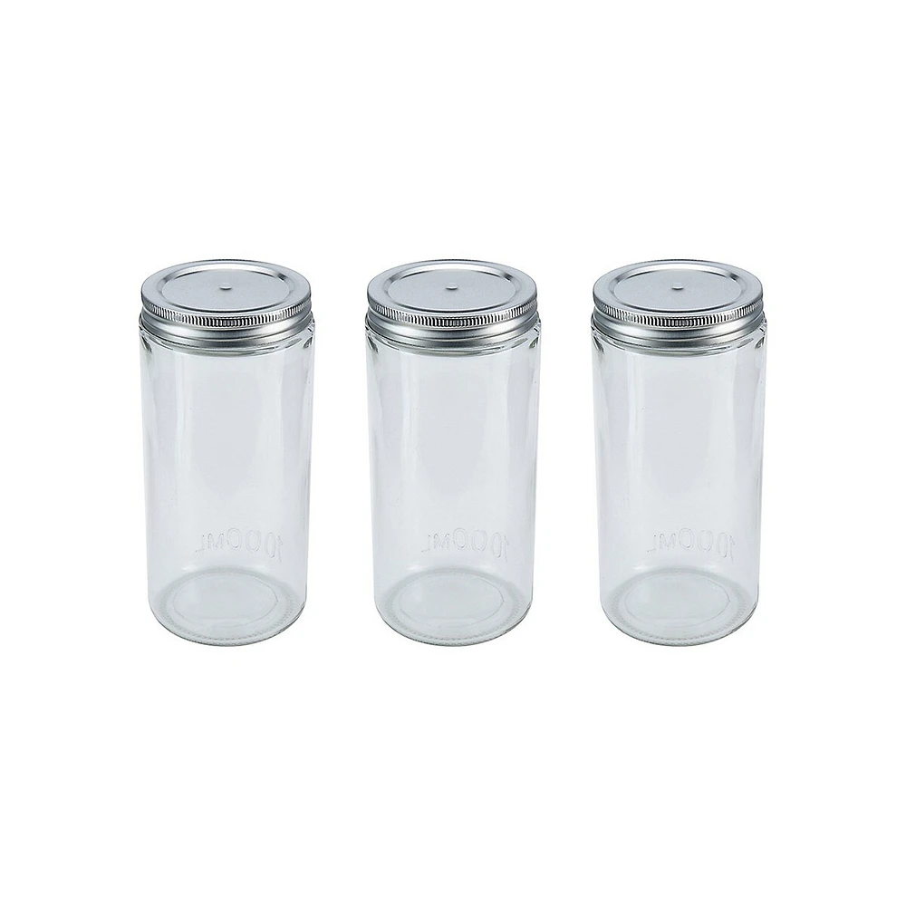 3-Piece 1L Preserving Jars Set