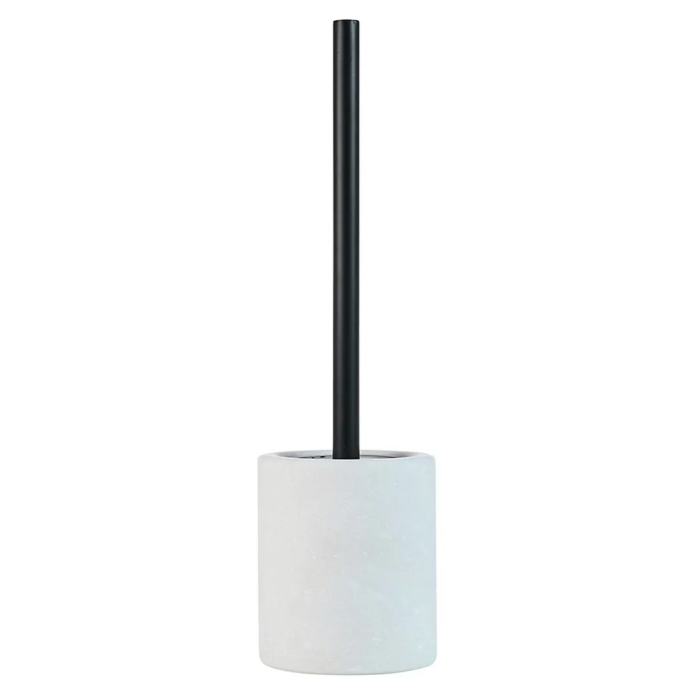 ​2-Piece Marble Toilet Brush Set