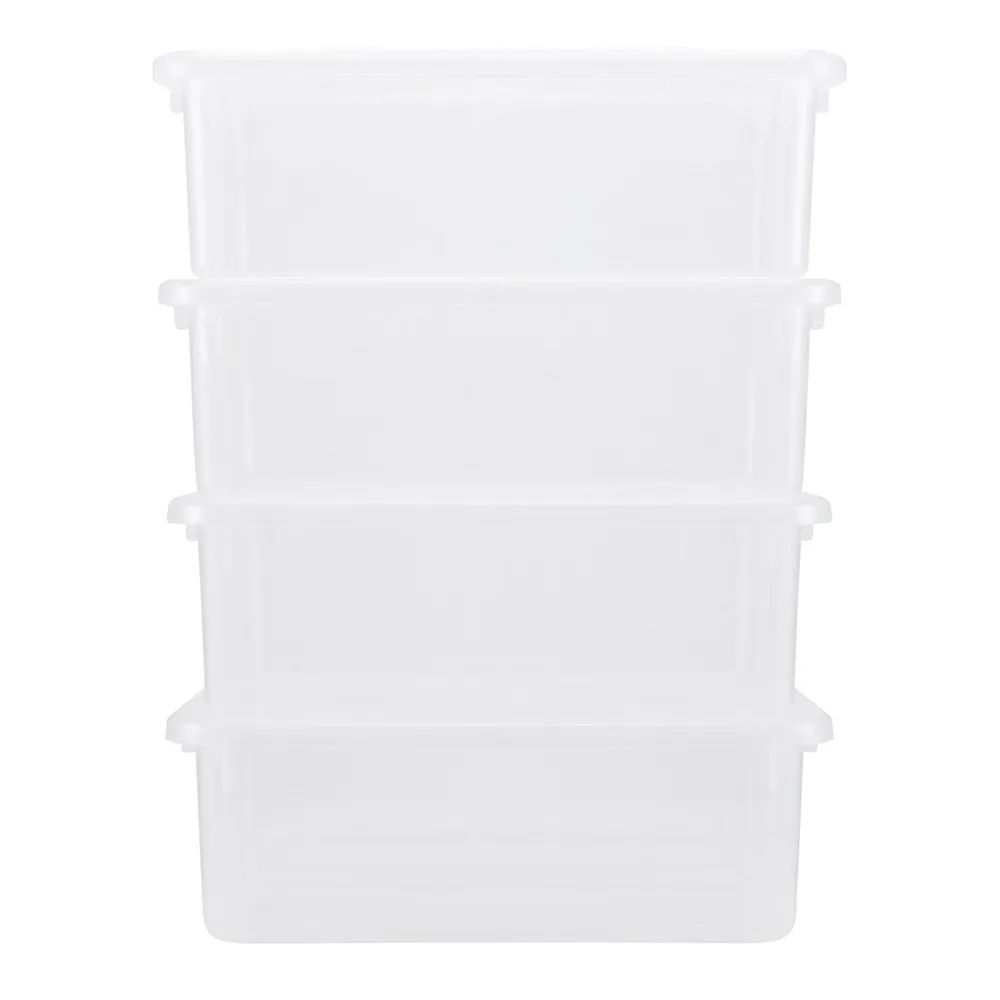 4-Pack Storage Boxes With Lid