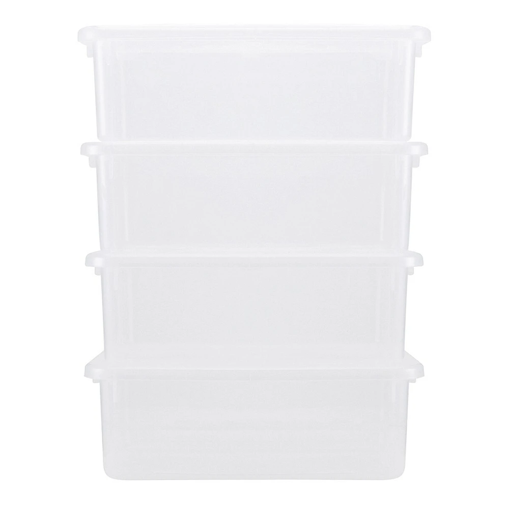 4-Pack Storage Boxes With Lid