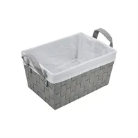 Medium Woven Basket With Handles and Removable Liner